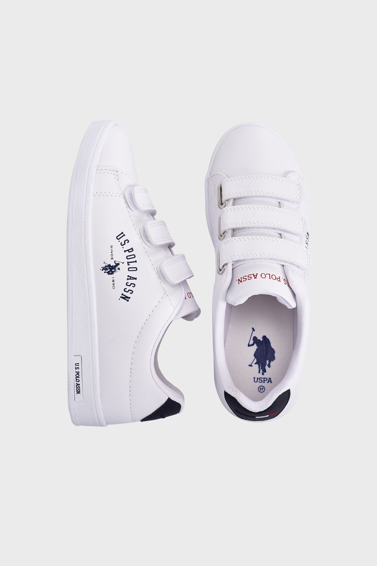 U.S. Polo Assn Cırtlı Sneaker Bayan Ayakkabı SINGER 2PR BEYAZ