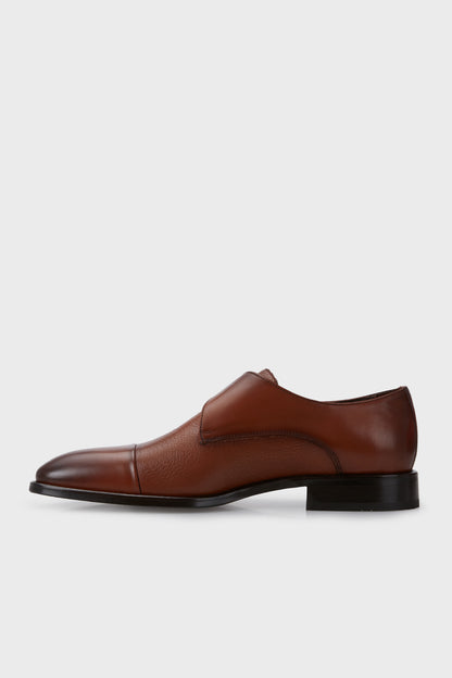 Marcomen Hakiki Deri Kemerli Klasik Erkek Ayakkabı 15214091 TABA