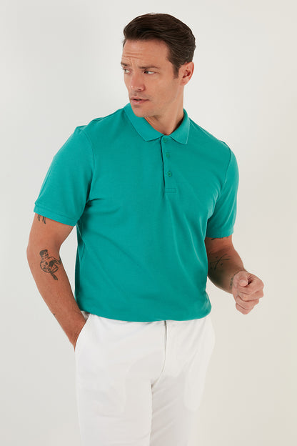 Buratti % 100 Pamuk Düğmeli Regular Fit Erkek Polo T Shirt 5902127 BENETTON
