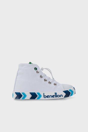 United Colors Of Benetton Bilekli Sneaker Unisex Çocuk Ayakkabı BN-30647 BEYAZ-LACİVERT
