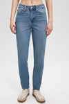 Mavi Cindy Streç Pamuklu Yüksek Bel Dar Paça Mom Fit Jeans Bayan Kot Pantolon 100277-87640 MAVİ