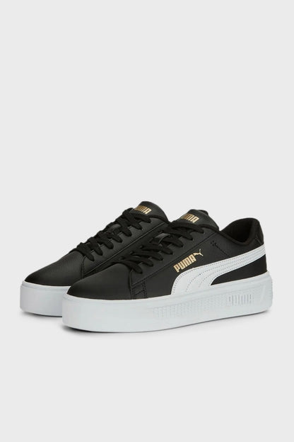 Puma Smash Platform v3 Logolu Sneaker Bayan Ayakkabı 39075802 SİYAH