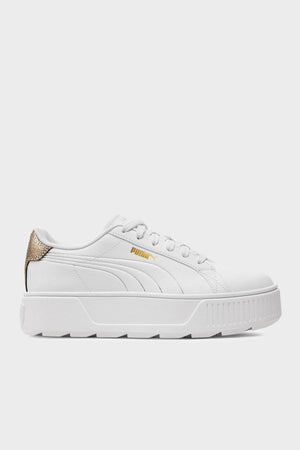 Puma Karmen Metallic Kalın Tabanlı Sneaker Bayan Ayakkabı 39509901 BEYAZ