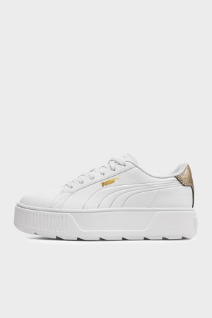 Puma Karmen Metallic Kalın Tabanlı Sneaker Bayan Ayakkabı 39509901 BEYAZ