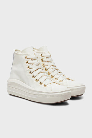 Converse Chuck Taylor Platform Tabanlı Sneaker Bayan Ayakkabı A08384C 286 KREM