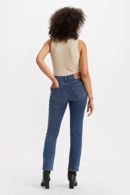 Levi's  724 Straight Fit Streç Pamuklu Yüksek Bel Jeans Bayan Kot Pantolon A7744-0007 LACİVERT