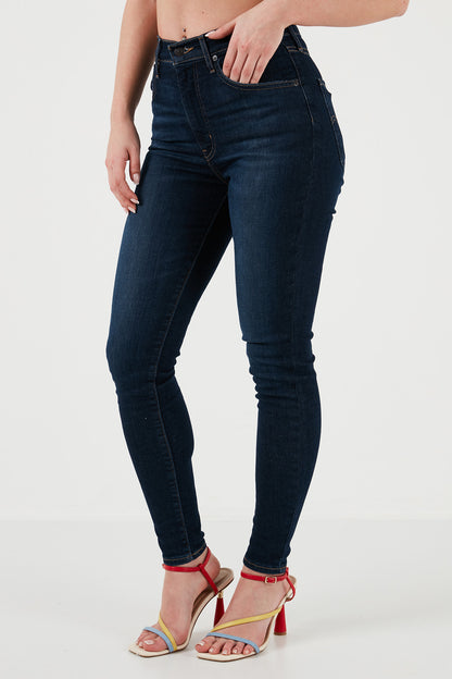 Levi's Mile High Süper Skinny Fit Yüksek Bel Jeans Bayan Kot Pantolon A9356-0001 LACİVERT