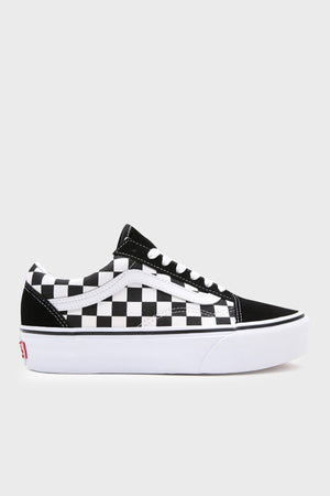 Vans UA Old Skool Deri Sneaker Bayan Ayakkabı VN0A3B3UHRK1 SİYAH-BEYAZ