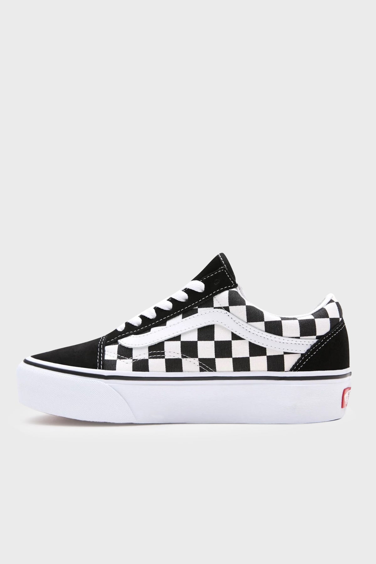 Vans UA Old Skool Deri Sneaker Bayan Ayakkabı VN0A3B3UHRK1 SİYAH-BEYAZ