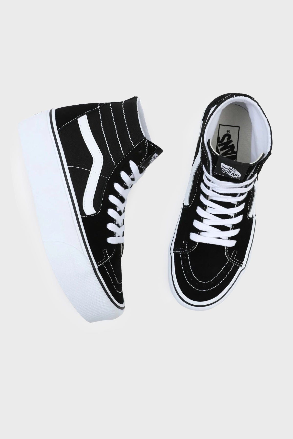 Vans UA SK8-Hi Tapered Bilekli Platform Sneaker Bayan Ayakkabı VN0A5JMKBMX1 SİYAH-BEYAZ