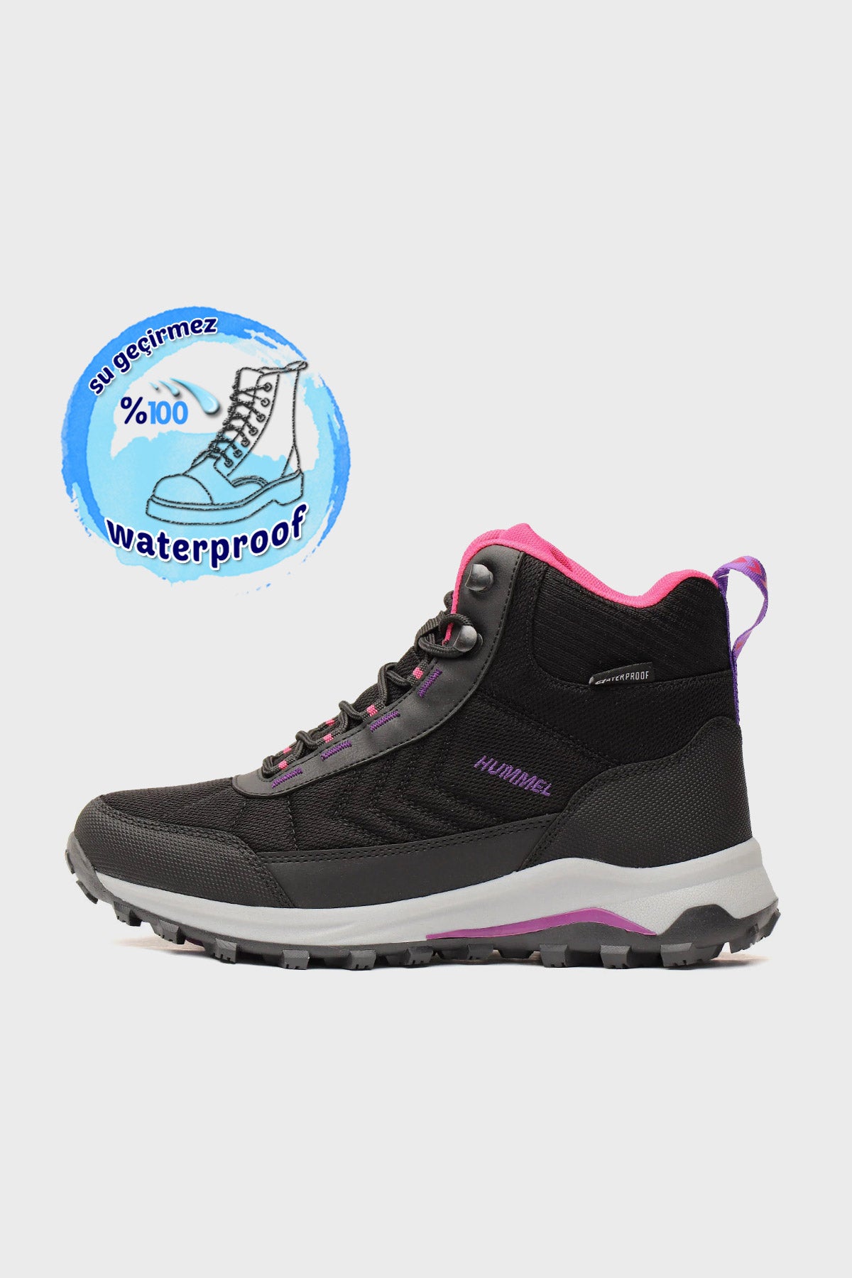 Hummel Su Geçirmez Outdoor Bayan Bot 900407-1033 SİYAH-PEMBE