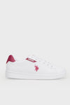 U.S. Polo Sneaker Bayan Ayakkabı COSTA WMN 4FX BEYAZ-BORDO