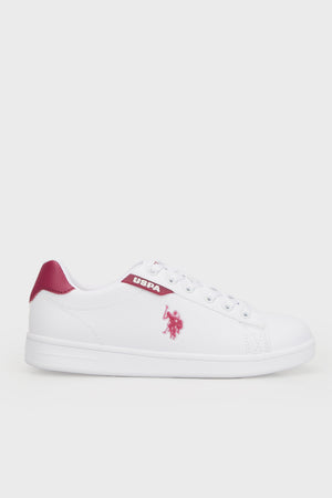 U.S. Polo Sneaker Bayan Ayakkabı COSTA WMN 4FX BEYAZ-BORDO