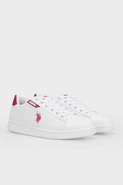 U.S. Polo Sneaker Bayan Ayakkabı COSTA WMN 4FX BEYAZ-BORDO