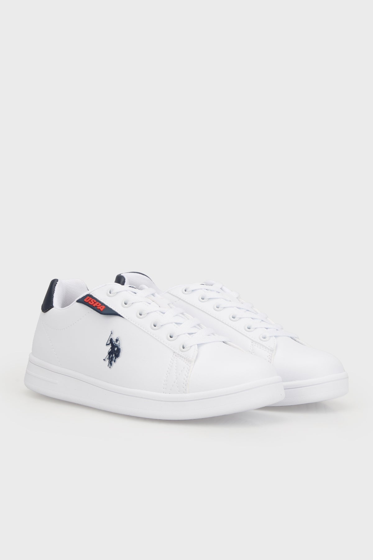 U.S. Polo Sneaker Bayan Ayakkabı COSTA WMN 4FX Beyaz-Lacivert-Kırmızı