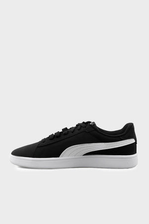 Puma Smash 3.0 Buck Unisex Ayakkabı 39233601 SİYAH-BEYAZ