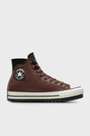 Converse Chuck Taylor Logolu Hakiki Deri Su Geçirmez Sneaker Unisex Ayakkabı A08559C 202 KAHVE