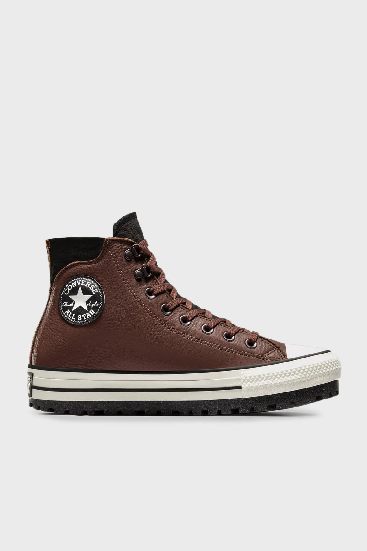 Converse Chuck Taylor Logolu Hakiki Deri Su Geçirmez Sneaker Unisex Ayakkabı A08559C 202 KAHVE