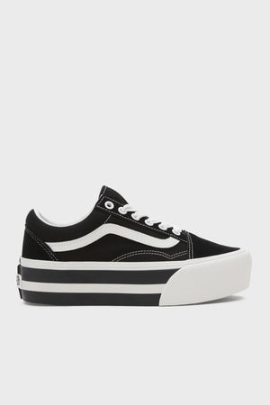 Vans Old Skool Stackform Sneaker Unisex Ayakkabı VN0009PZBZW1 SİYAH-BEYAZ