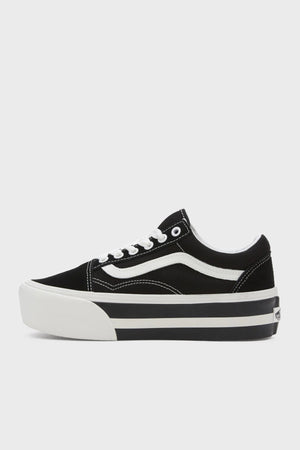 Vans Old Skool Stackform Sneaker Unisex Ayakkabı VN0009PZBZW1 SİYAH-BEYAZ