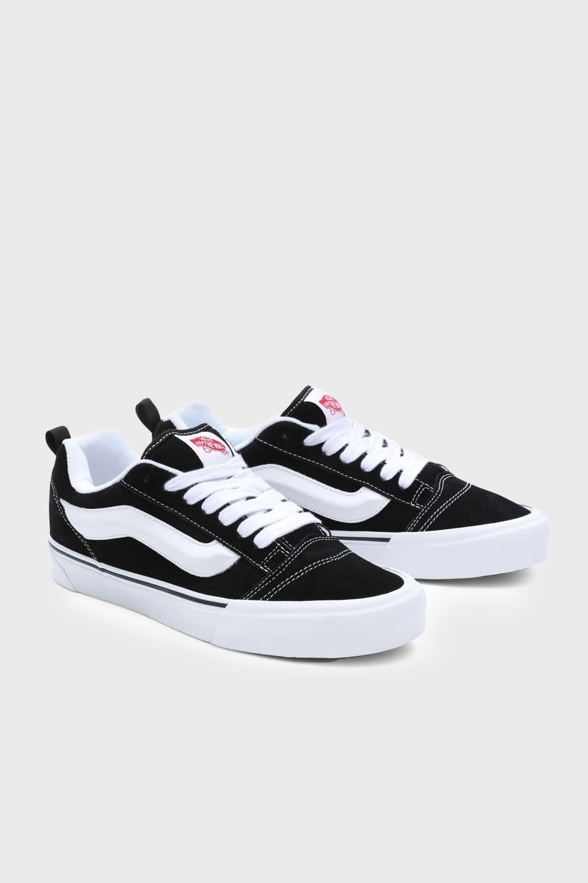 Vans Knu Skool Sneaker Unisex Ayakkabı VN0009QC6BT1 SİYAH-BEYAZ