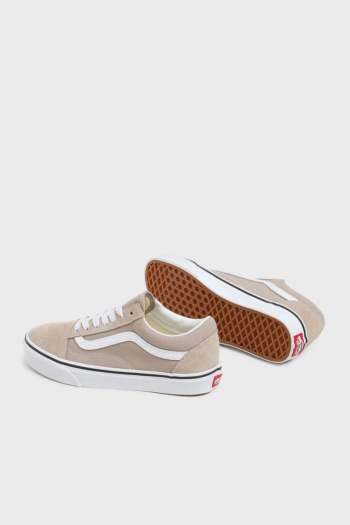 Vans Old Skool Logolu Süet Sneaker Unisex Ayakkabı VN000CT8HCZ1 BEJ