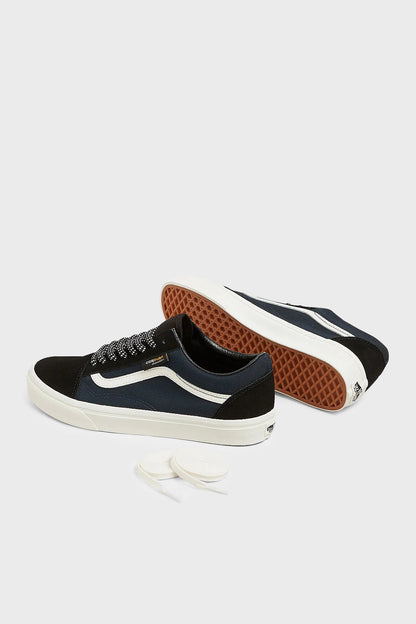 Vans Old Skool Logolu Süet Detaylı Bağcıklı Sneaker Unisex Ayakkabı VN000CT8LKZ1 SİYAH-LACİVERT