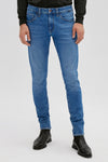 Mavi Kvnç Streç Pamuklu Skinny Fit Normal Bel Dar Paça Jeans Erkek Kot Pantolon 001070-85901 AÇIK MAVİ