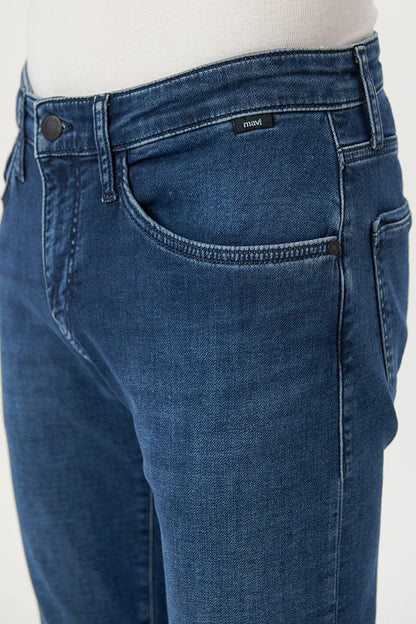 Mavi Marcus Slim Straight Normal Bel Daralan Paça Jeans Erkek Kot Pantolon 0035182162 KOYU MAVİ