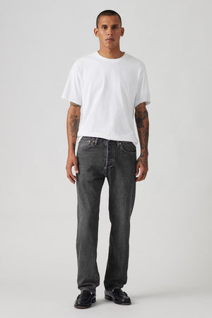 Levi's 501 Pamuklu Straight Fit Normal Bel Düz Paça Jeans Erkek Kot Pantolon 00501-3371 KOYU GRİ