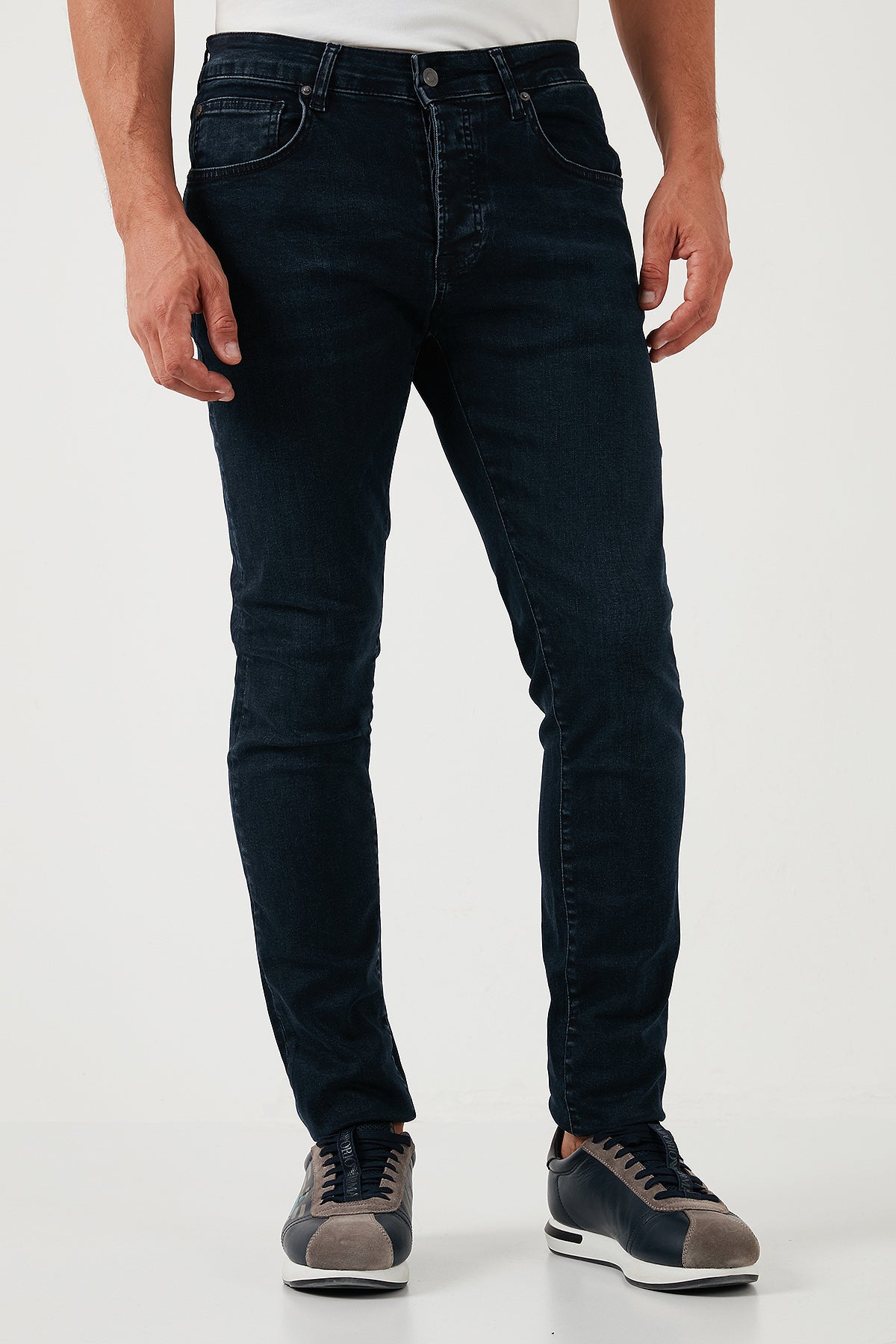 Buratti Pamuklu Normal Bel Slim Fit Dar Paça Jeans Erkek Kot Pantolon 1120S03NAPOLI LACİVERT