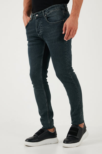 Buratti Pamuklu Normal Bel Slim Fit Dar Paça Jeans Erkek Kot Pantolon 1122S09NAPOLI MAVİ-HAKİ