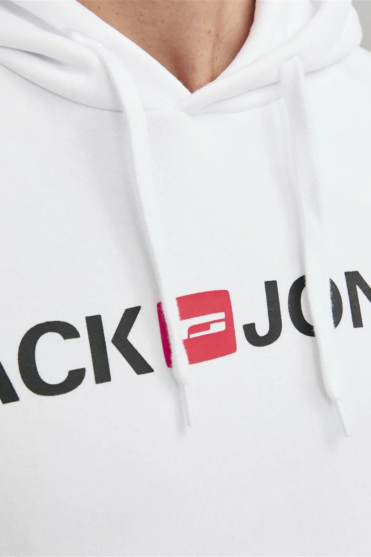 Jack & Jones Jjecorp Old Logo Regular Kapüşonlu  12137054 Erkek Sweat 1213-7054 BEYAZ