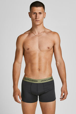 Jack & Jones Additıonals Jacflower 3 Pack Esnek Erkek Boxer 12194284 SİYAH