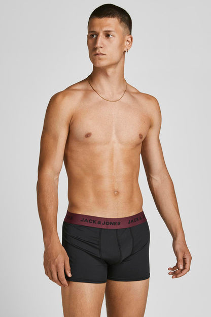 Jack & Jones Additıonals Jacflower 3 Pack Esnek Erkek Boxer 12194284 SİYAH