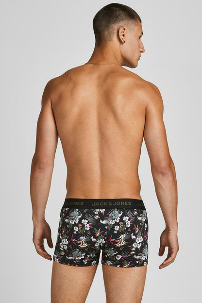 Jack & Jones Additıonals Jacflower 3 Pack Esnek Erkek Boxer 12194284 SİYAH