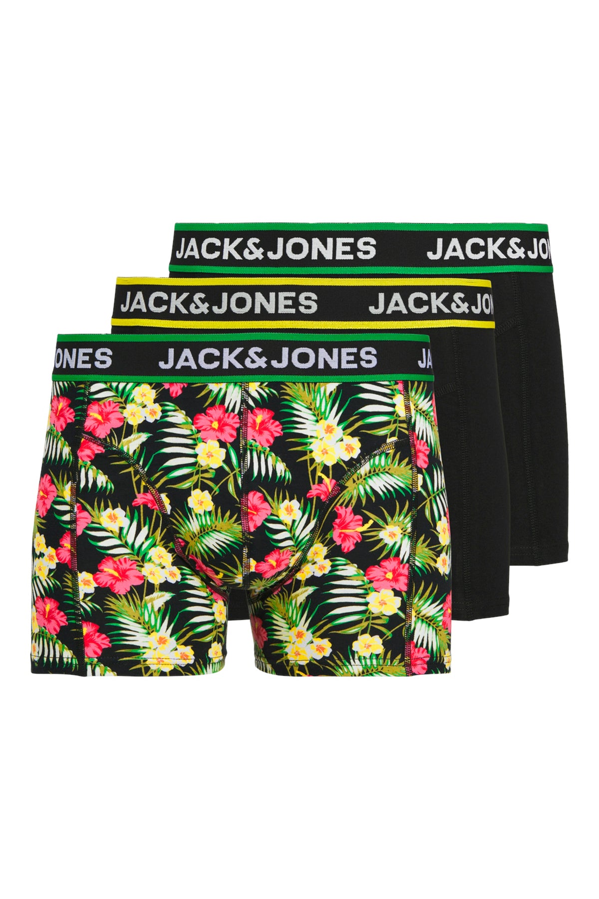 Jack & Jones Additionals Jacpink Pamuklu Streç 3 Pack Erkek Boxer 12250612 SİYAH