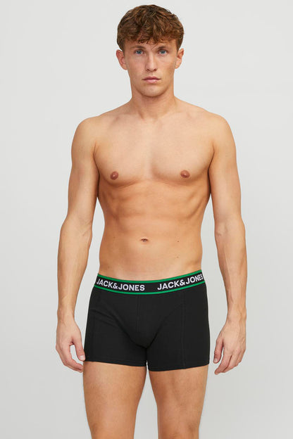 Jack & Jones Additionals Jacpink Pamuklu Streç 3 Pack Erkek Boxer 12250612 SİYAH