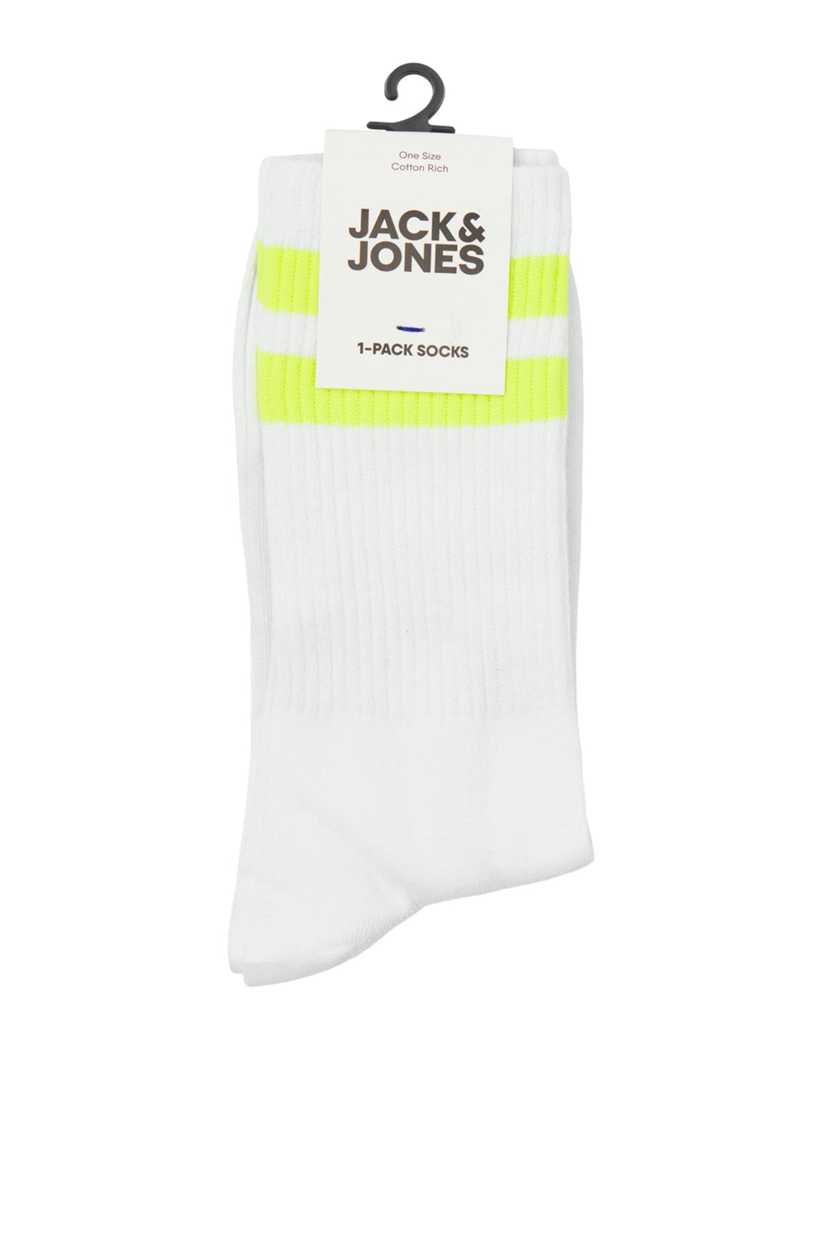 Jack & Jones Additionalsı Jaceli Pamuk Karışımlı Erkek Çorap 12250739 BEYAZ-YEŞİL