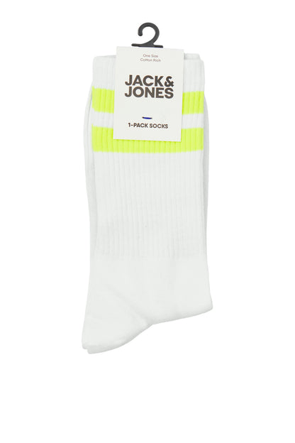 Jack & Jones Additionalsı Jaceli Pamuk Karışımlı Erkek Çorap 12250739 BEYAZ-YEŞİL