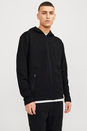 Jack & Jones Core Jcocloud Streç Pamuklu Relaxed Fit Kapüşonlu Erkek Sweat 12253764 SİYAH