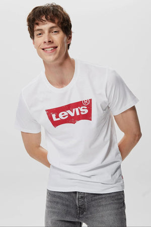 Levi's Bisiklet Yaka % 100 Pamuk Relaxed Fit Erkek T Shirt 17783-0315 BEYAZ