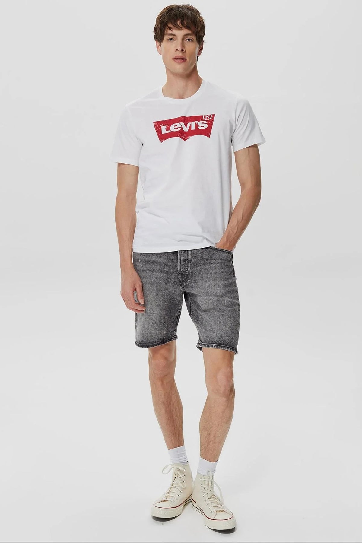 Levi's Bisiklet Yaka % 100 Pamuk Relaxed Fit Erkek T Shirt 17783-0315 BEYAZ