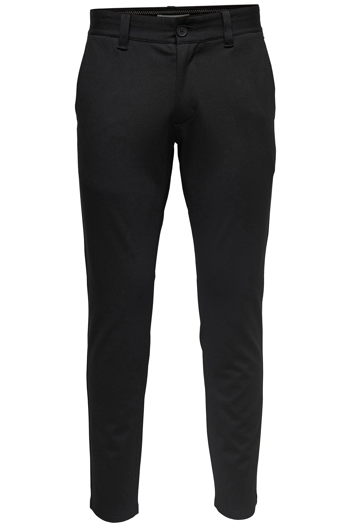 Only & Sons Onsmark Streç Slim Fit Normal Bel Dar Paça Chino Erkek Pantolon 22010209 SİYAH