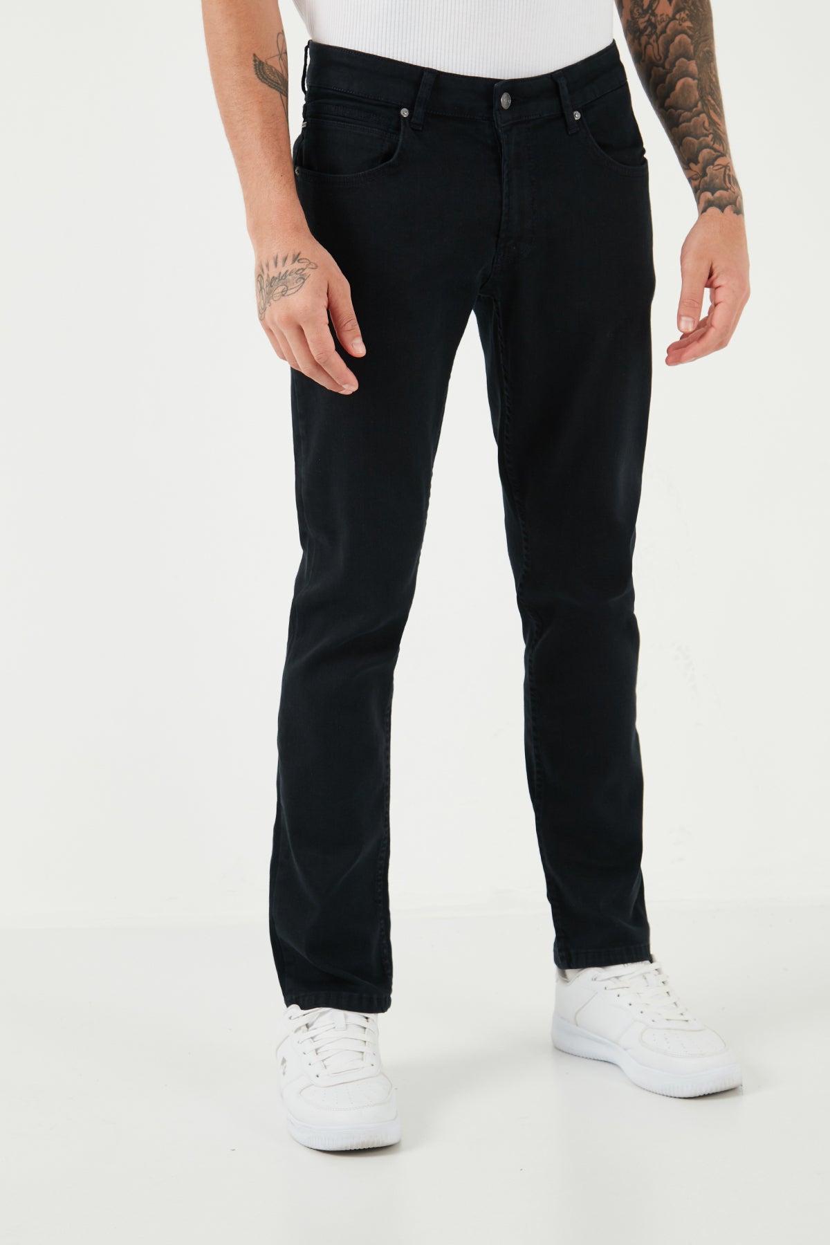 Buratti Normal Bel Regular Fit Boru Paça Jeans Erkek Kot Pantolon 2210J117PARMA LACİVERT