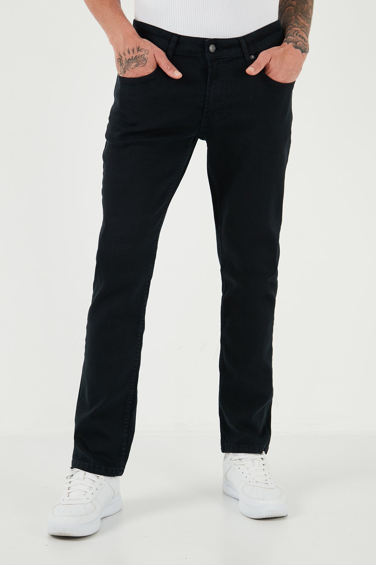 Buratti Normal Bel Regular Fit Boru Paça Jeans Erkek Kot Pantolon 2210J117PARMA LACİVERT