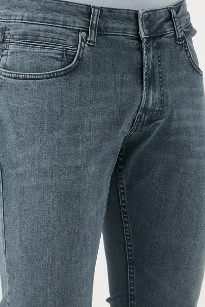 Buratti Streç Pamuklu Regular Fit Normal Bel Boru Paça Jeans Erkek Kot Pantolon 2210S02PARMA MAVİ