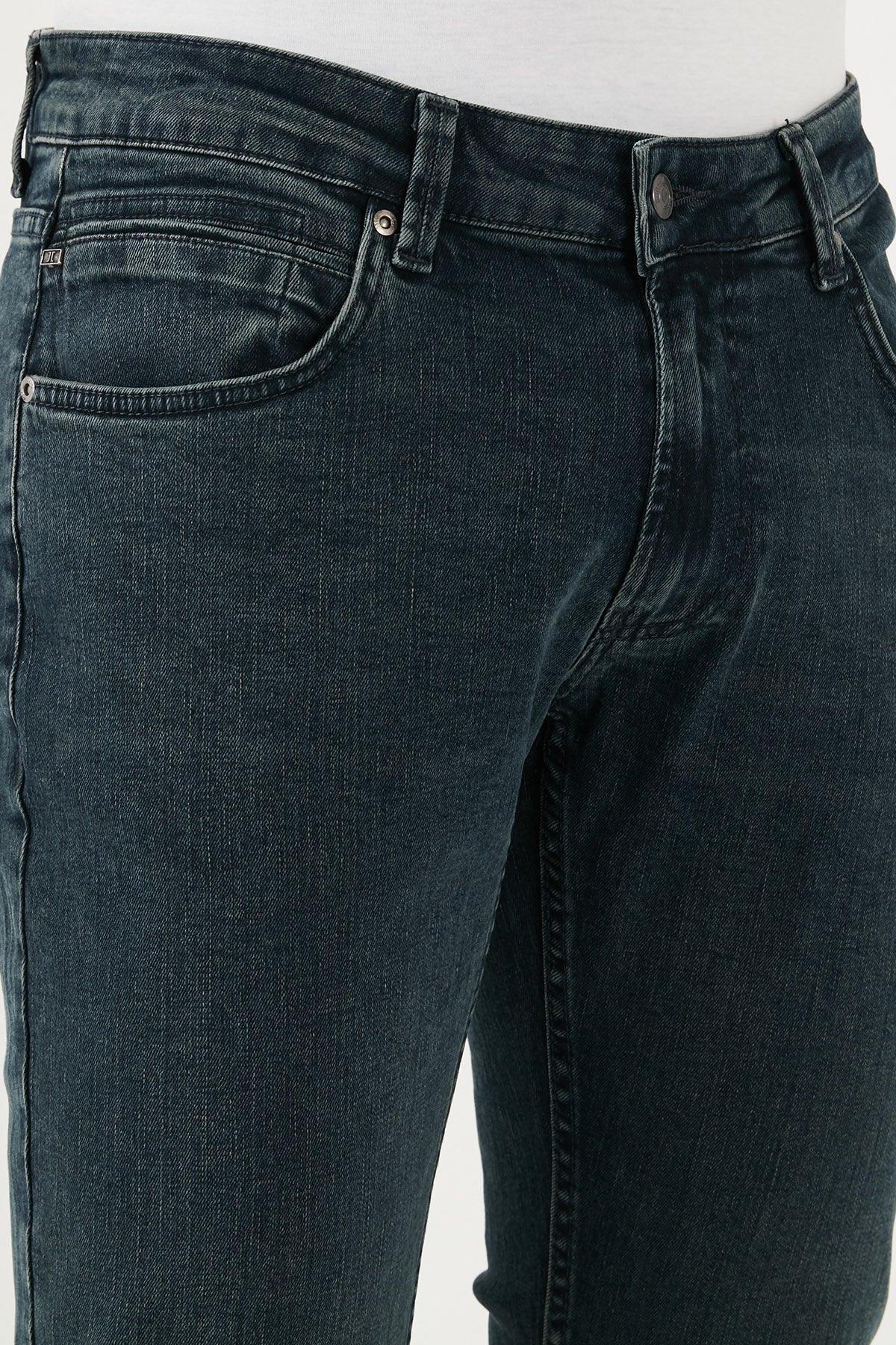 Buratti Streç Pamuklu Regular Fit Normal Bel Boru Paça Jeans Erkek Kot Pantolon 2210S09PARMA MAVİ-HAKİ