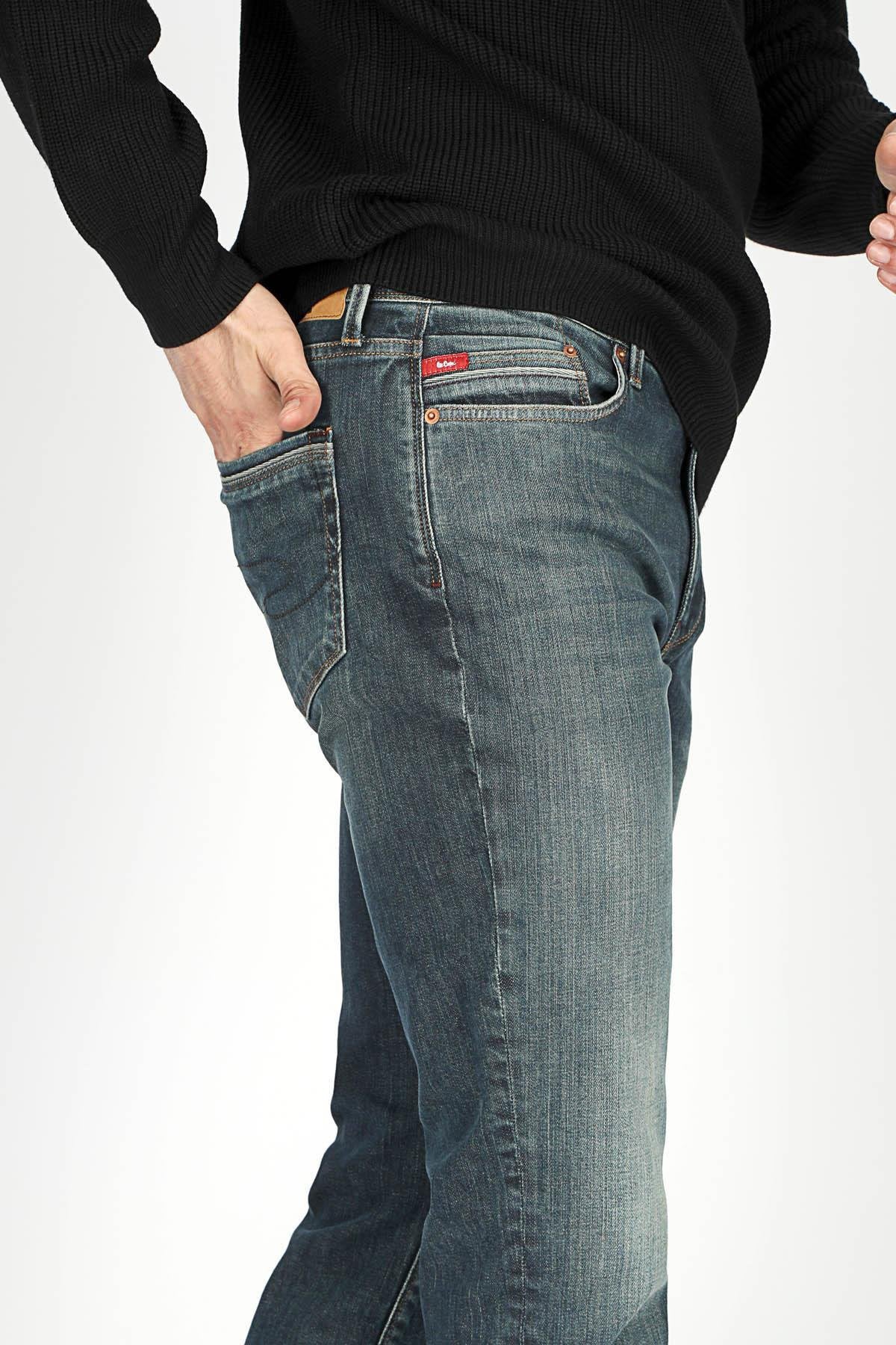 Lee Cooper Jack Streç Pamuklu Slim Fit Normal Bel Düz Paça Jeans Erkek Kot Pantolon 251 LCM 121031 DN2118 LACİVERT