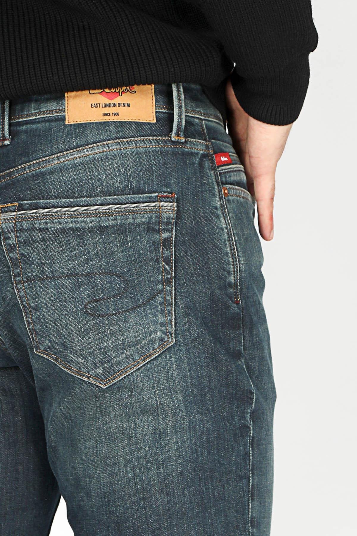 Lee Cooper Jack Streç Pamuklu Slim Fit Normal Bel Düz Paça Jeans Erkek Kot Pantolon 251 LCM 121031 DN2118 LACİVERT